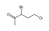 3-bromo-5-chloropentan-2-one结构式