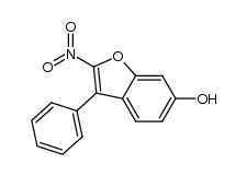 6-hydroxy-2 -nitro-3-phenylbenzofuran Structure