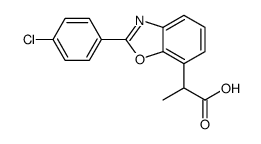 2-(4-Chlorophenyl)-α-methyl-7-benzoxazoleacetic acid Structure