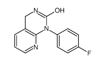 1-(4-fluorophenyl)-3,4-dihydropyrido[2,3-d]pyrimidin-2-one结构式
