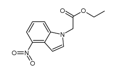 (4-nitro-indol-1-yl)-acetic acid ethyl ester structure
