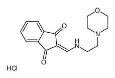 2-[(2-morpholin-4-ylethylamino)methylidene]indene-1,3-dione,hydrochloride Structure