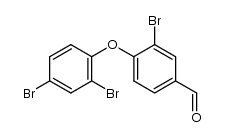 3-bromo-4-(2,4-dibromophenoxy)benzaldehyde Structure
