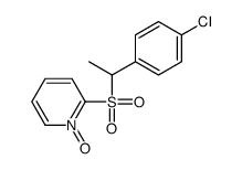 2-[1-(4-chlorophenyl)ethylsulfonyl]-1-oxidopyridin-1-ium结构式