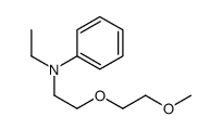 N-ethyl-N-[2-(2-methoxyethoxy)ethyl]aniline Structure