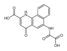 6-hydroxyoxalylamino-4-oxo-1,4-dihydro-benzo[h]quinoline-2-carboxylic acid Structure