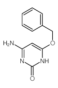 4-amino-6-phenylmethoxy-3H-pyrimidin-2-one structure