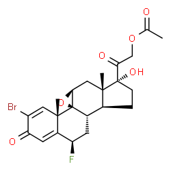 2-bromo-9beta,11beta-epoxy-6beta-fluoro-17,21-dihydroxypregna-1,4-diene-3,20-dione 21-acetate picture