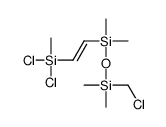 dichloro-[2-[[chloromethyl(dimethyl)silyl]oxy-dimethylsilyl]ethenyl]-methylsilane Structure
