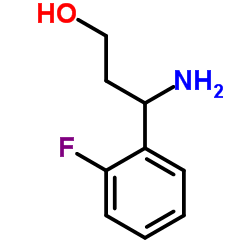3-Amino-3-(2-fluorophenyl)-1-propanol结构式