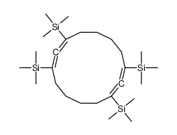 trimethyl-[3,8,10-tris(trimethylsilyl)cyclotetradeca-1,2,8,9-tetraen-1-yl]silane结构式