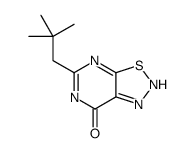 5-(2,2-dimethylpropyl)-2H-thiadiazolo[5,4-d]pyrimidin-7-one结构式