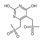 5,6-bis(methylsulfonylmethyl)-1H-pyrimidine-2,4-dione Structure