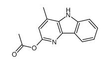 2-acetoxy-4-methyl-5H-pyrido[3,2-b]indole Structure