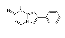 4-methyl-7-phenylpyrrolo[1,2-a]pyrimidin-2-amine结构式