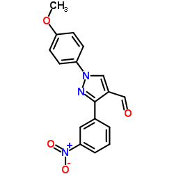 1-(4-Methoxyphenyl)-3-(3-nitrophenyl)-1H-pyrazole-4-carbaldehyde结构式
