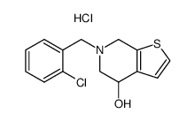 6-(2-Chloro-benzyl)-4,5,6,7-tetrahydro-thieno[2,3-c]pyridin-4-ol; hydrochloride Structure
