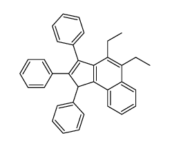 4,5-diethyl-1,2,3-triphenyl-1H-cyclopenta[a]naphthalene结构式