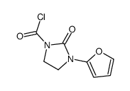 (9ci)-3-(2-呋喃)-2-氧代-1-咪唑啉羰酰氯结构式
