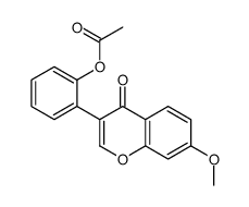[2-(7-methoxy-4-oxochromen-3-yl)phenyl] acetate Structure