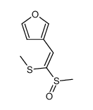 (E)-1-Methylsulfinyl-1-methylthio-2-(3-furyl)-ethen Structure