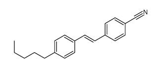 4-[2-(4-pentylphenyl)ethenyl]benzonitrile Structure