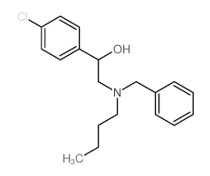 Benzenemethanol, a-[[butyl(phenylmethyl)amino]methyl]-4-chloro- Structure