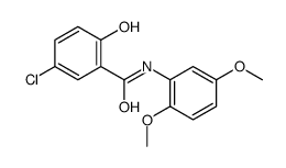 5-chloro-N-(2,5-dimethoxyphenyl)-2-hydroxybenzamide结构式