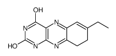 7-ethyl-8,9-dihydro-1H-benzo[g]pteridine-2,4-dione结构式