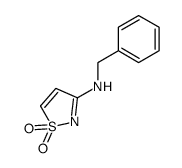 3-Isothiazolamine,N-(phenylmethyl)-,1,1-dioxide(9CI) structure