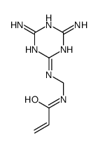 N-[[(4,6-diamino-1,3,5-triazin-2-yl)amino]methyl]prop-2-enamide结构式