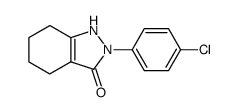 2-(4-chlorophenyl)-1,2,4,5,6,7-hexahydro-3H-indazol-3-one结构式