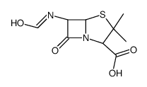 (2S,5R,6R)-6-formamido-3,3-dimethyl-7-oxo-4-thia-1-azabicyclo[3.2.0]heptane-2-carboxylic acid结构式