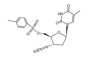 3'-Azido-3',5'-dideoxythymidine-5'-O-tosylthymidine Structure