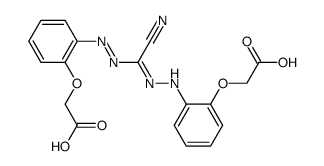 1,5-Bis-(2-carboxymethoxyphenyl)-3-cyanoformazan结构式