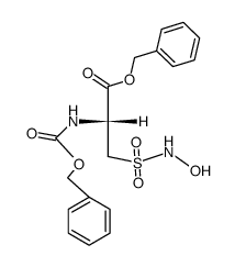 (R)-benzyl 2-(((benzyloxy)carbonyl)amino)-3-(N-hydroxysulfamoyl)propanoate结构式