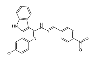 [(2-methoxy-11H-indolo[3,2-c]quinolin-6-yl)hydrazono](4-nitrophenyl)methane Structure