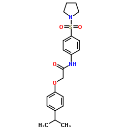 2-(4-Isopropylphenoxy)-N-[4-(1-pyrrolidinylsulfonyl)phenyl]acetamide Structure