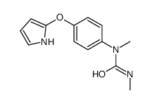 1,3-dimethyl-1-[4-(1H-pyrrol-2-yloxy)phenyl]urea Structure