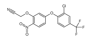 2-[5-[2-chloro-4-(trifluoromethyl)phenoxy]-2-nitrophenoxy]acetonitrile Structure