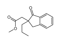 methyl 2-(3-oxo-2-propyl-1H-inden-2-yl)acetate Structure