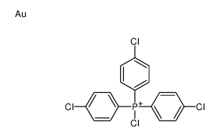 chloro-tris(4-chlorophenyl)phosphanium,gold结构式