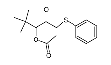 3-Acetoxy-4,4-dimethyl-1-phenylthio-2-pentanon Structure
