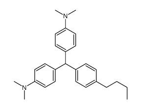 4-[(4-butylphenyl)-[4-(dimethylamino)phenyl]methyl]-N,N-dimethylaniline结构式