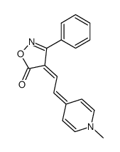4-[2-(1-methyl-1H-pyridin-4-ylidene)-ethylidene]-3-phenyl-4H-isoxazol-5-one Structure