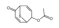 6-oxo-9-thiabicyclo[3.3.1]nona-3,7-dien-2-yl acetate结构式