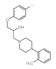 .alpha.-(p-Chlorophenoxymethyl)-4-(o-tolyl)-1-piperazineethanol picture