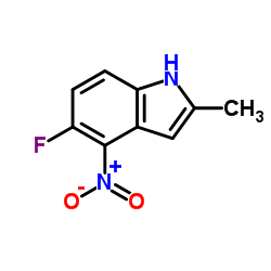 5-Fluoro-2-methyl-4-nitro-1H-indole结构式