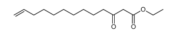 ethyl 3-oxotridec-12-enoate Structure