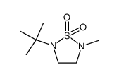 2-tert-butyl-5-methyl-[1,2,5]thiadiazolidine 1,1-dioxide Structure